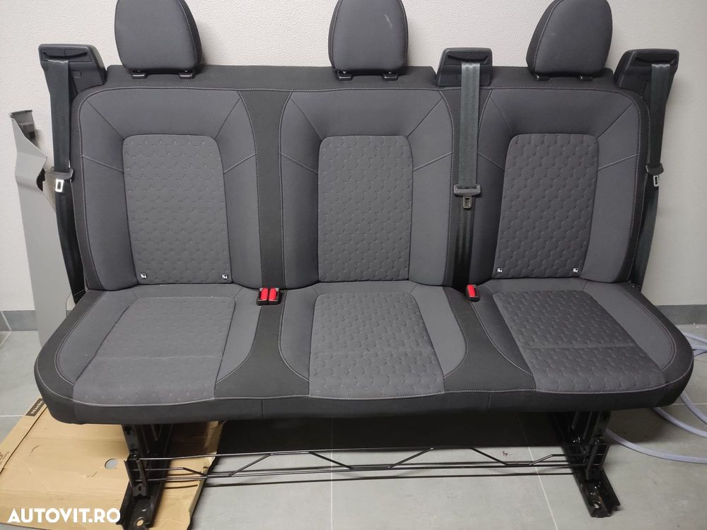Cabină dublă Ford Transit 2023-2025, scaune spate, partiție, podea - 1