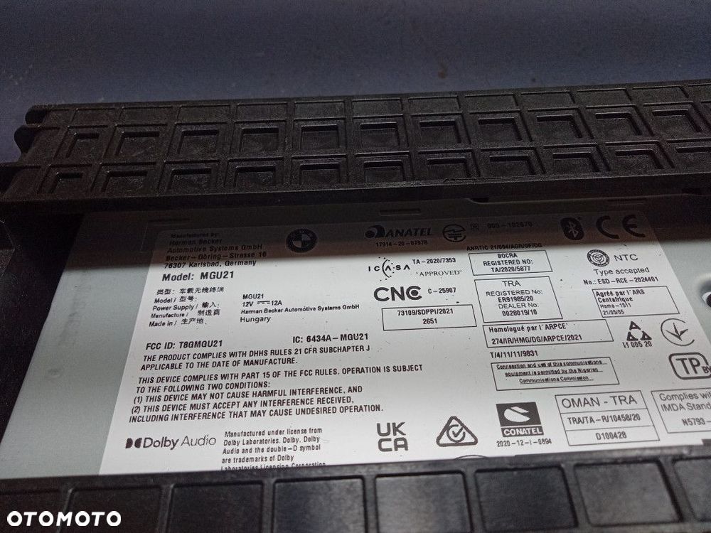BMW I4 G26 G20 G22 G80 RADIO NAWIGACJA JEDNOSTKA HEADUNIT MGU 5A5FC79 - 6
