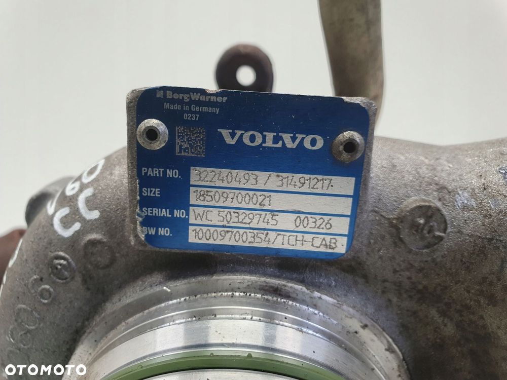 TURBOSPRĘŻARKA Volvo V60 II 2.0 D4 _ turbo 32240493 - 11