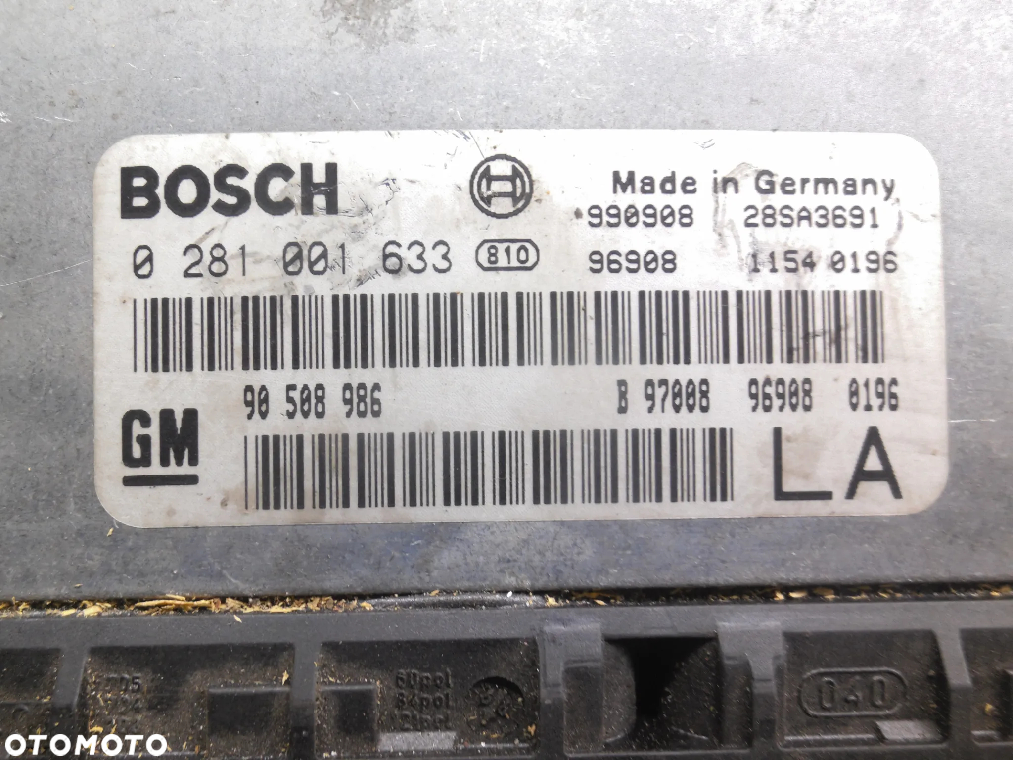 OPEL VECTRA B KOMPUTER 2,0DTI 90508986 0281001633 POSIADAM 2 SZT - 2