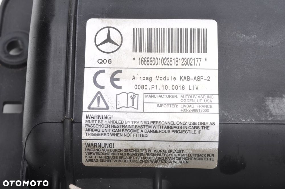 MERCEDES GLE COUPE W292 AIRBAG PODUSZKA KOLANOWA - 3