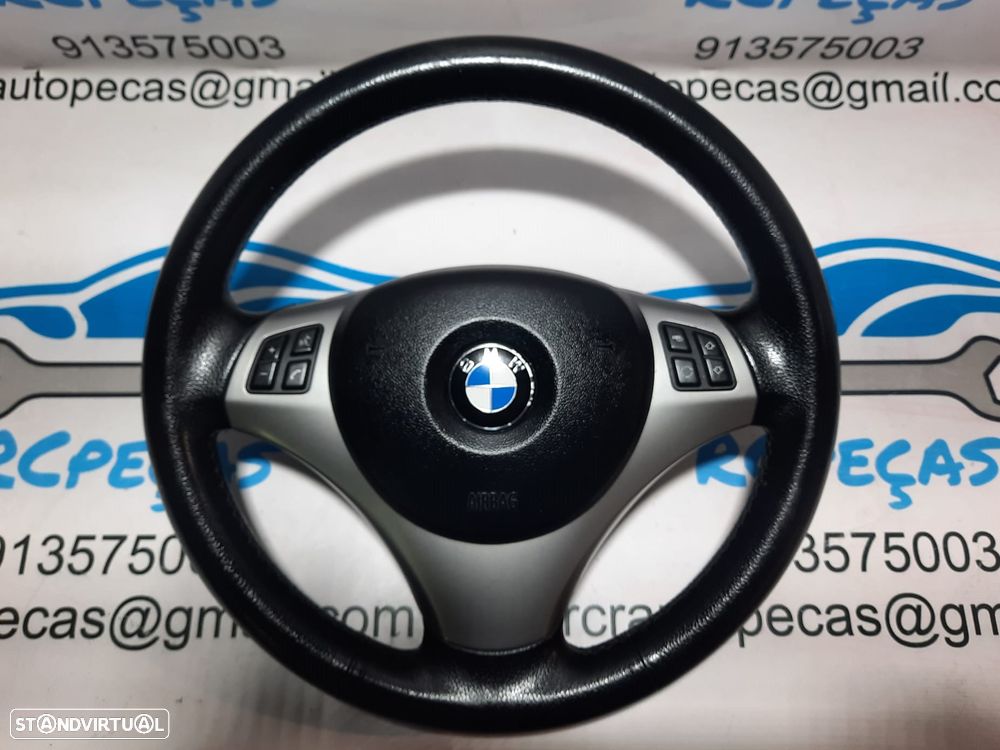 VOLANTE GUIADOR COMPLETO BMW SERIE 1 E81 SERIE 1 E87 E82 E88 SERIE 3 E90 E91 E92 E93 X1 E84 PELE AIRBAG COMANDOS MULTIFUNÇÕES CONTROLO - 9
