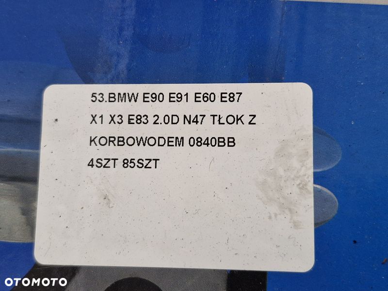 BMW E90 E91 E60 E87 X1 X3 E83 2.0 D N47 TŁOK Z KORBOWODEM 0840BB - 10