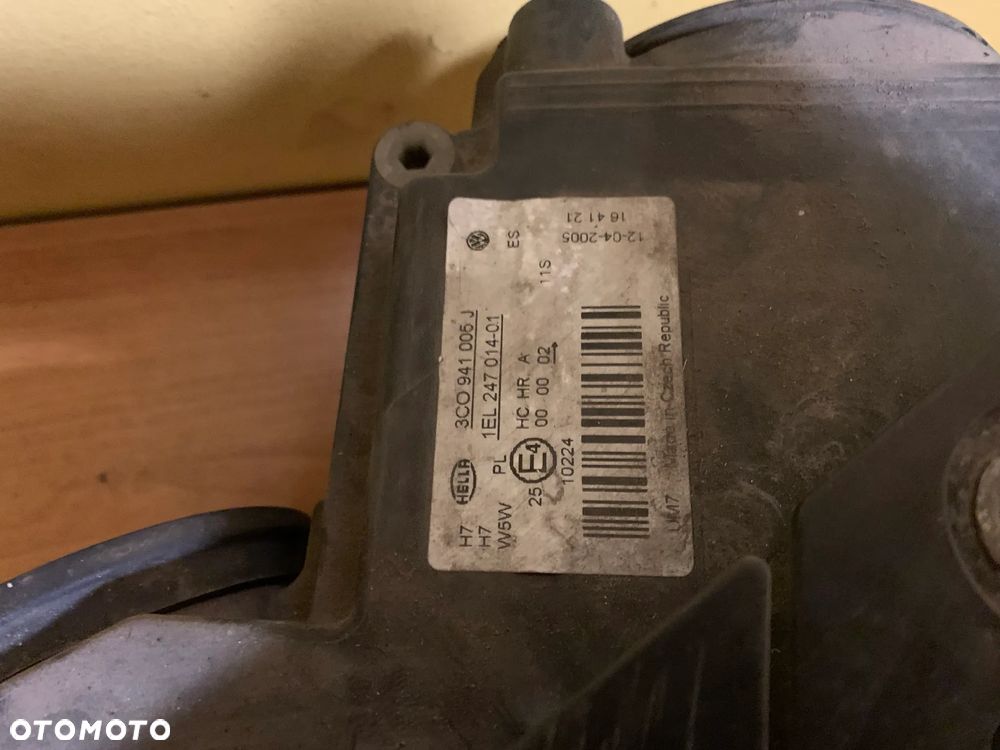 VW PASSAT B6 LAMPA PRAWA LEWA PRZEDNIA KOMPLET 3C0941005J - 7