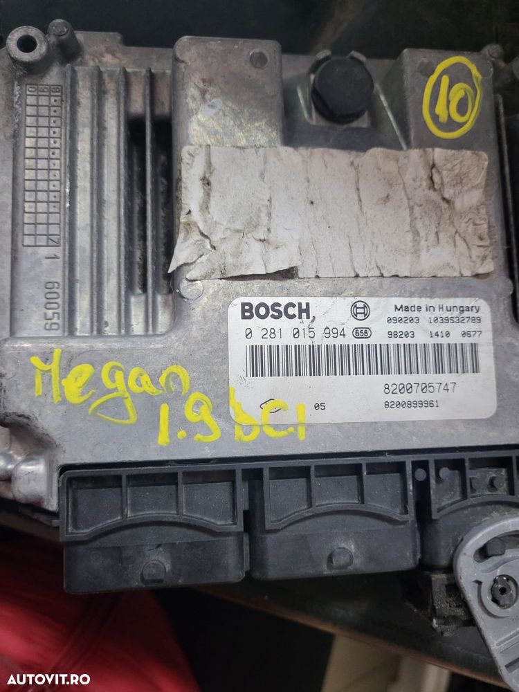 ECU Calculator motor Renault Megane 1.9DCI 8200899961 0281015994 EDC16C36 - 1