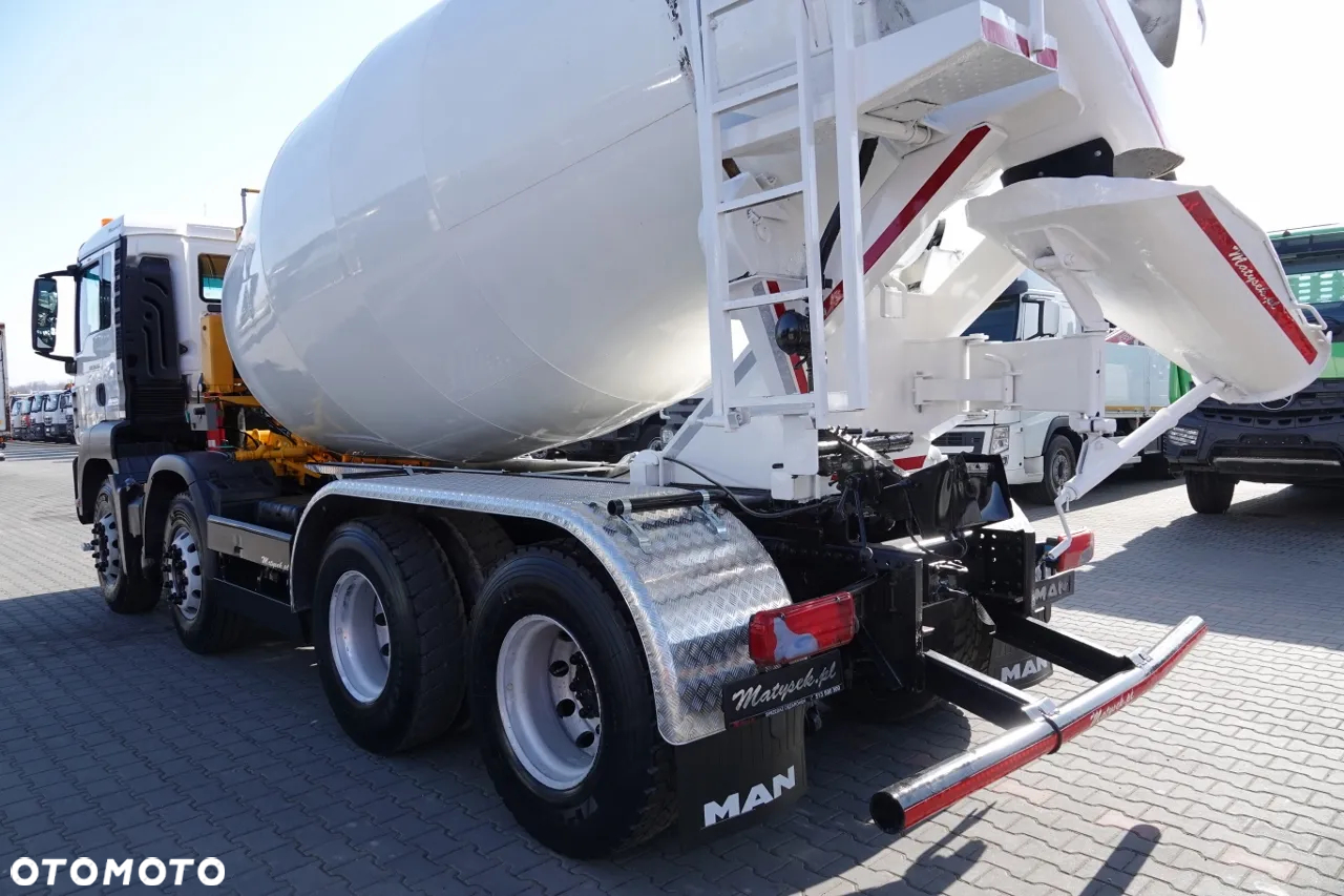 MAN TGS 32.420 / 8x4 / BETONOMIESZARKA IMER  / GRUSZKA 9M3 / 2018 ROK - 9
