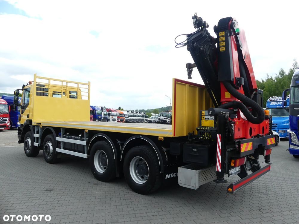 Iveco TRAKKER 450 / 8x4 / EURO 6 / HDS PALFINGER PK 22002-EH / NISKI PRZEBIEG / - 11