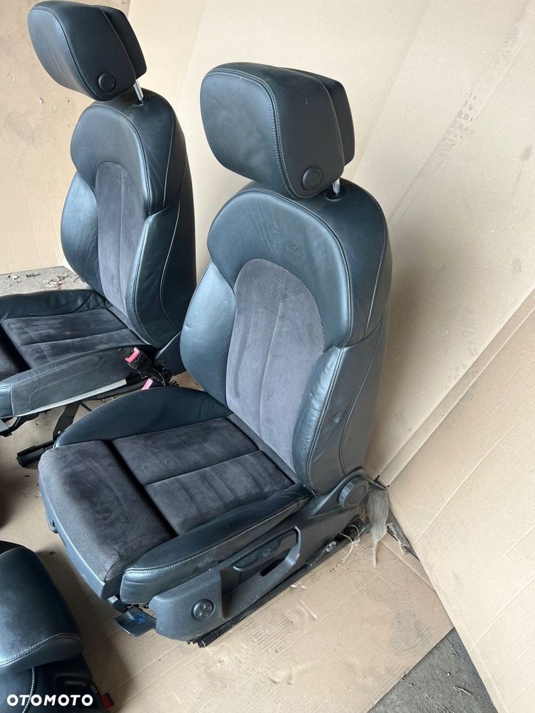 audi a6 c7 fotele kanapa skóra alcantara grzane s-line sline - 13