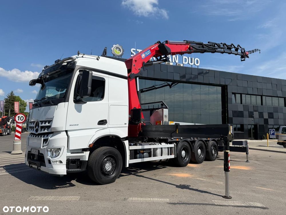 Mercedes-Benz AROCS 3253 8x4 HMF 5020 Fly Jib HDS Żuraw Crane Kran - 1