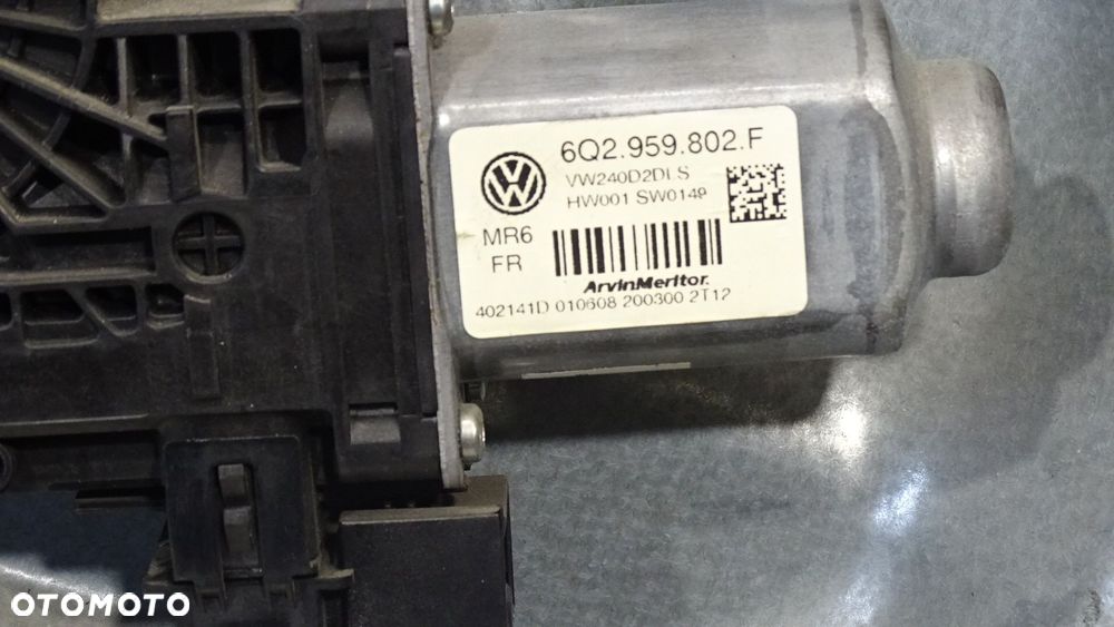 PODNOŚNIK SZYB LEWY PRZÓD VOLKSWAGEN POLO IV LIFT 1.4 3D - 7