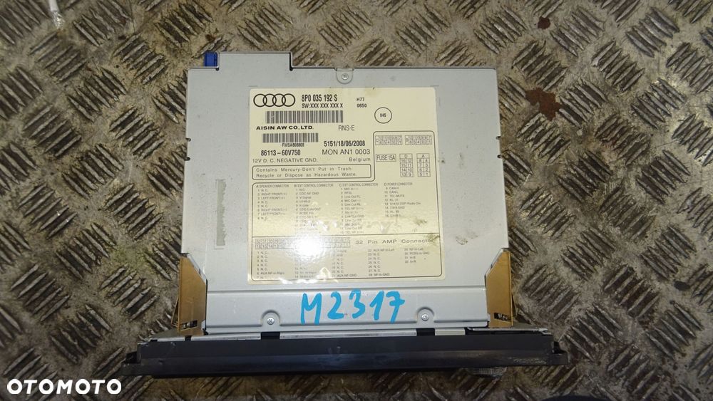 audi a3 8p lift radio multimedia nawigacja 8p0035192s - 2