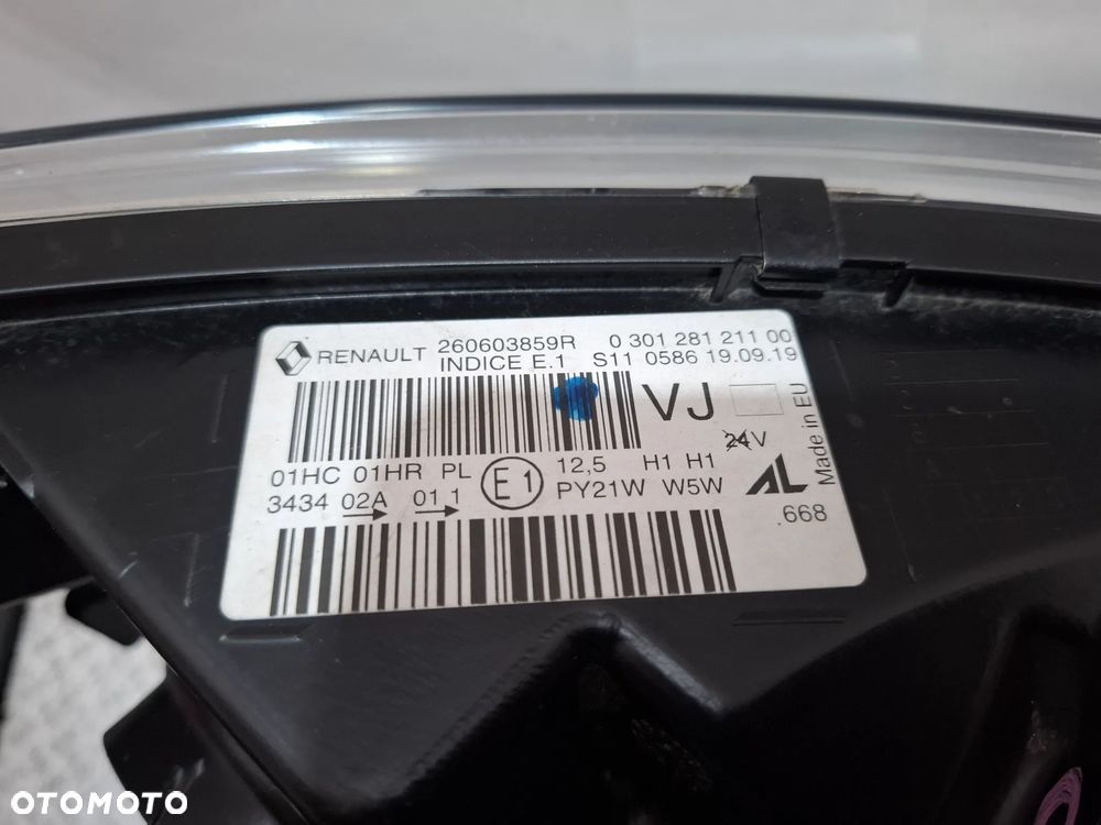 Lampa lewy przód soczewka Renault Captur I 2019 rok nr 260603859R - 7
