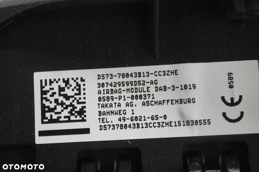 AIRBAG PODUSZKA KIEROWCY DS73-78043B133 FORD MONDEO MK5 14-22 - 4