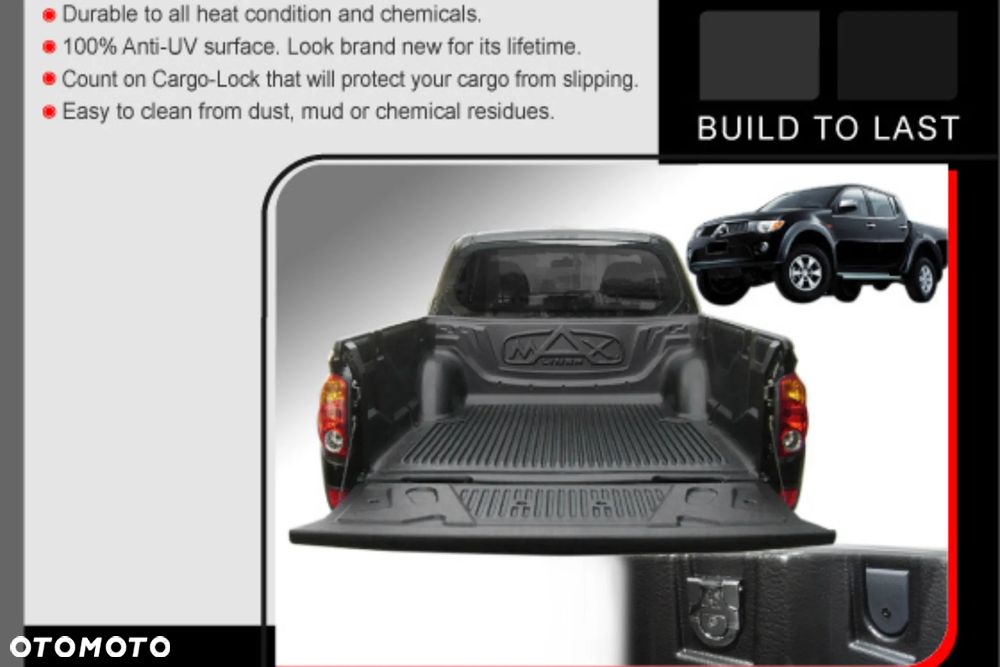 Kuweta Podburtowa Wanna Wykładzina Przestrzeni Ładunkowej Mitsubishi L200 2009- 2014 - 4