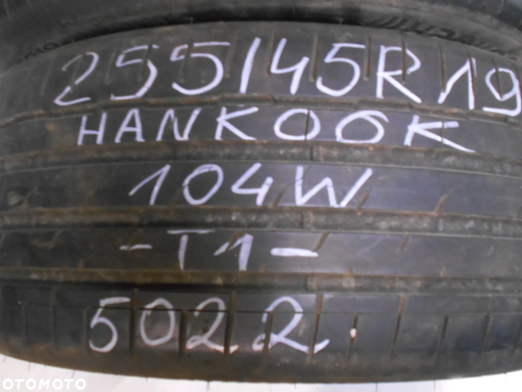 OPONY 255/45R19 HANKOOK VENTUS S1 EVO3 T1 DOT 5022 7MM - 2