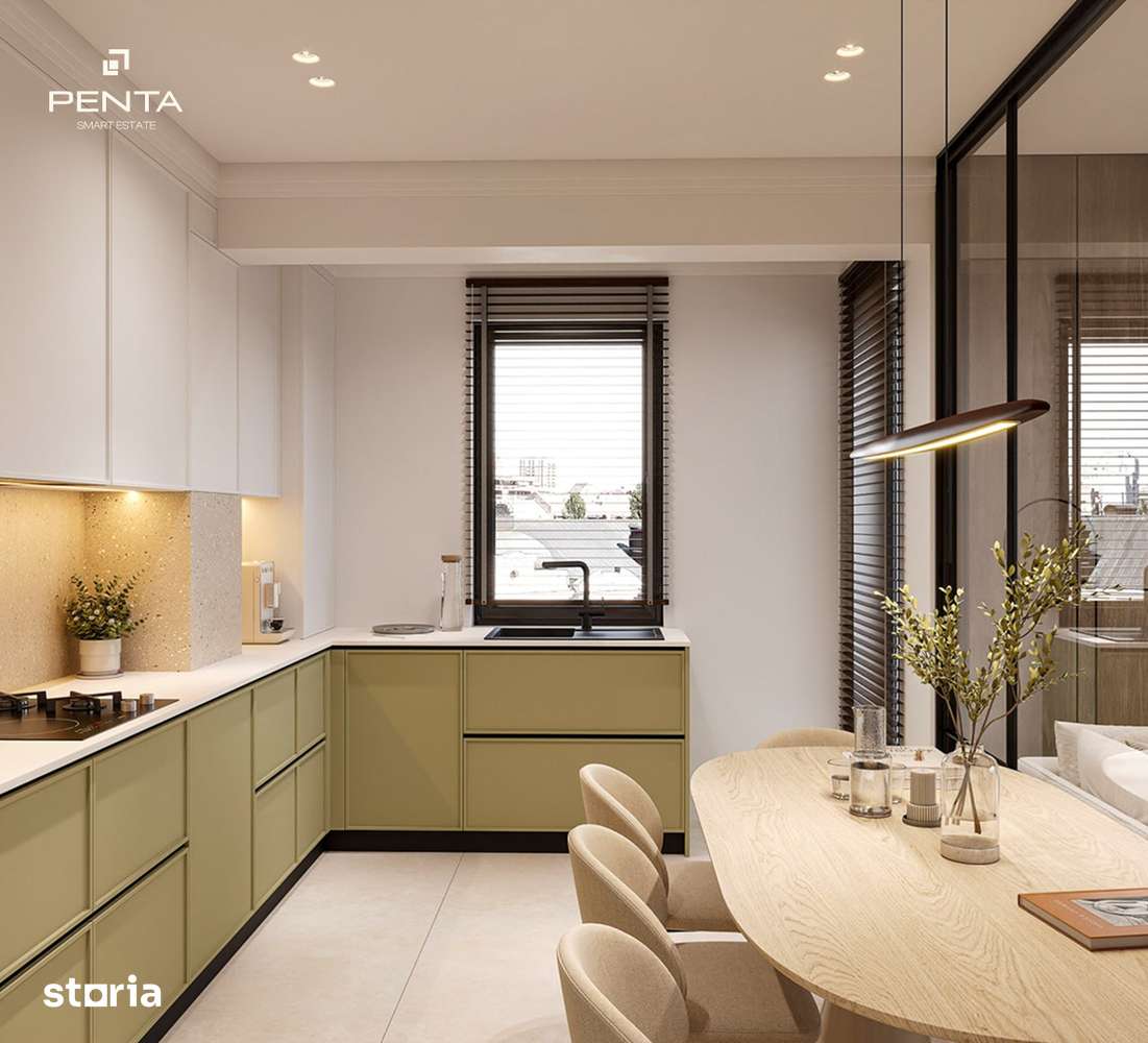 Apartament 2 camere NOU | Penta Smart Estate Finisat complet | Balcon - Imagine principală: 3/9