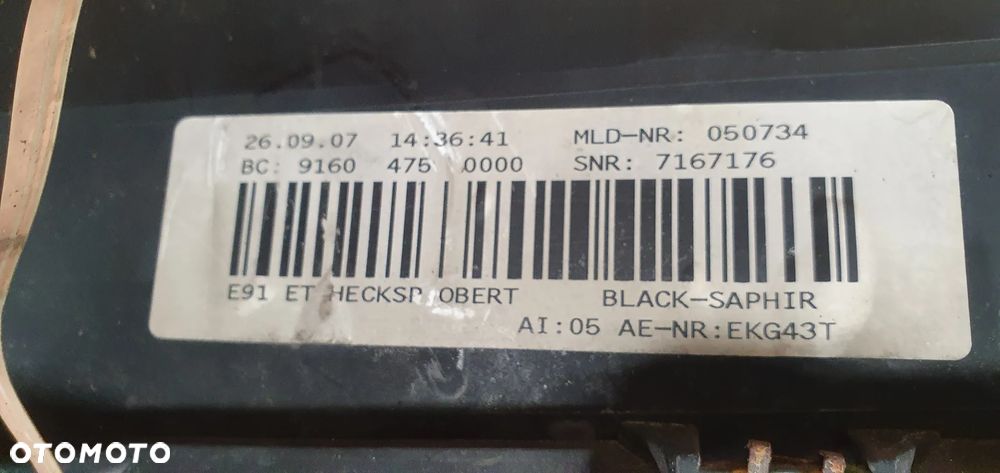 Spoiler lotka klapy bagażnika BMW E91 7167176 7143263 - 8