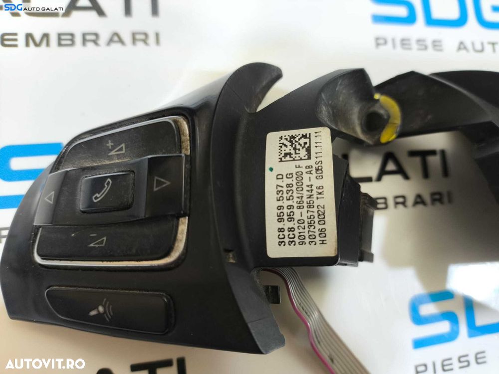 Buton Butoane Volum Comenzi Volan Volkswagen Golf 6 2008 - 2013 Cod 3C8959537D 3C8959538G [L6101] - 4