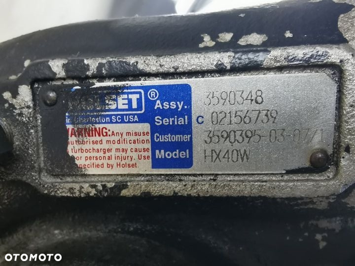 Turbo silnika Cummins 6CTAA {Holset HX40W} - 10