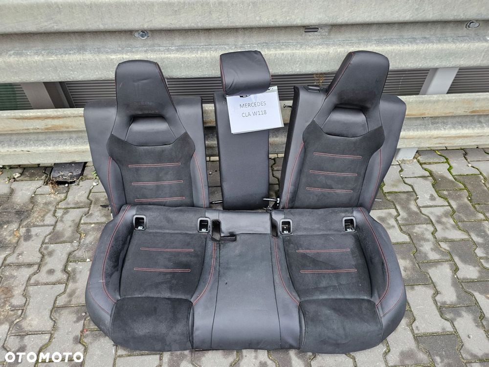 kanapa tył tylna fotele fotel siedzisko mercedes cla w118 amg - 1