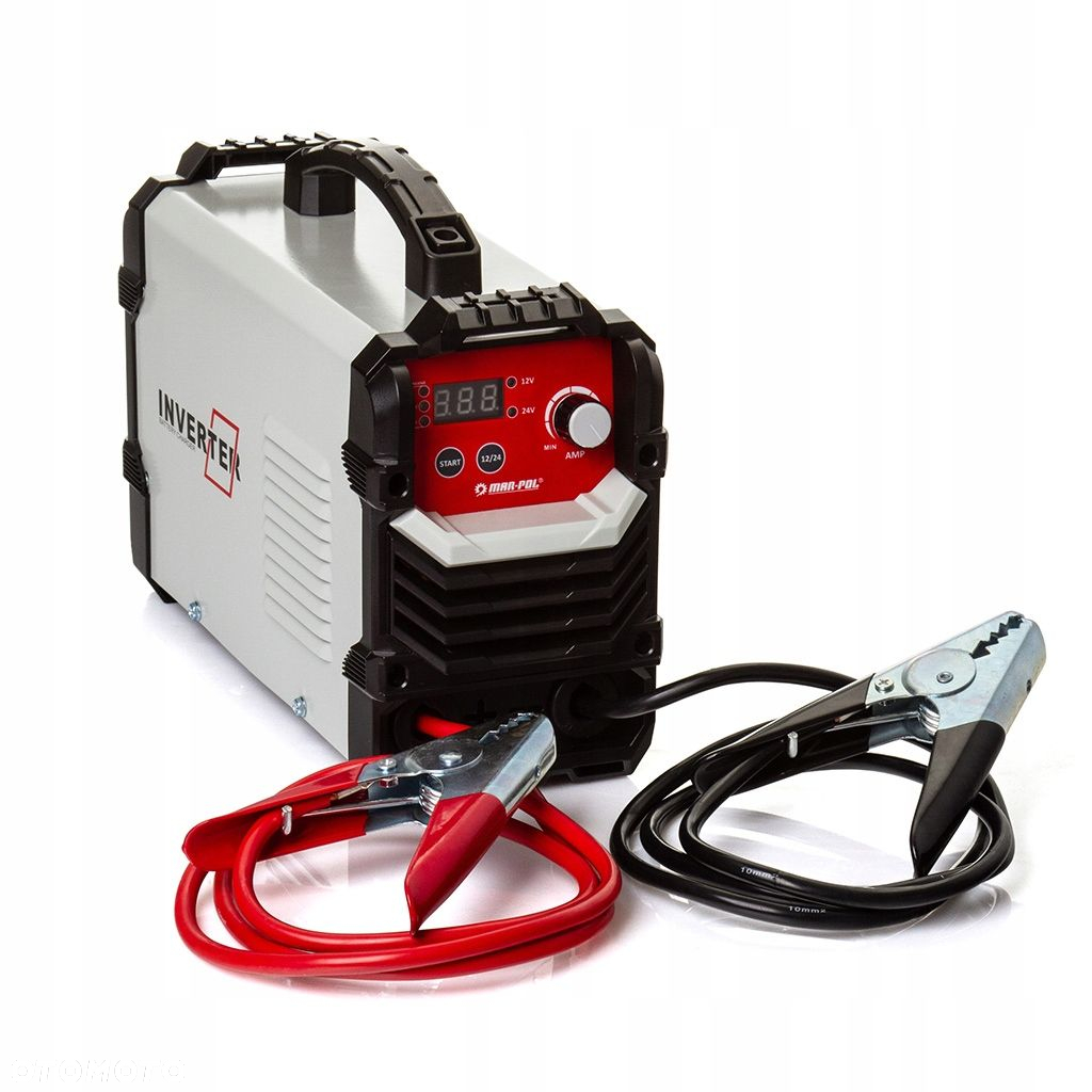 PROSTOWNIK INWERTOROWY 12V 24V ROZRUCH ŁADOWANIE AKUMULATORÓW 600A M89382 - 2