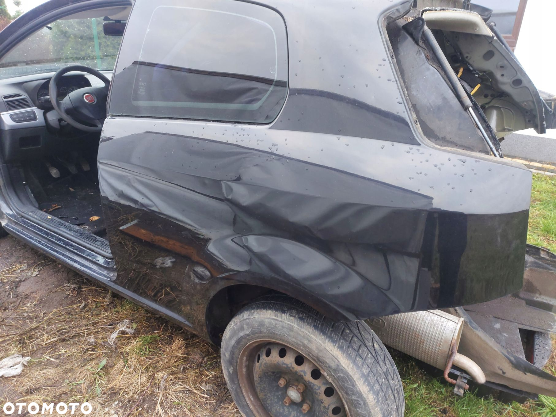 FIAT GRANDE PUNTO 05- BŁOTNIK ĆWIARTKA PRÓG LEWA TYŁ 876 - 2