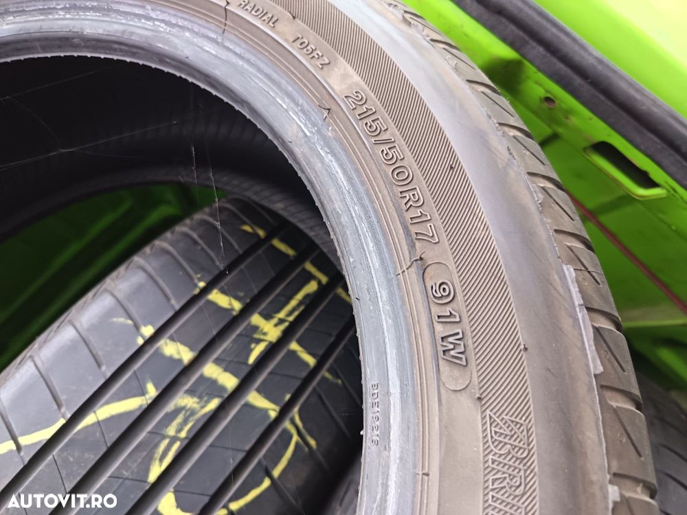 Anvelope vara 215 50 17 Bridgestone 2020 și 2021 5-6mm - 7