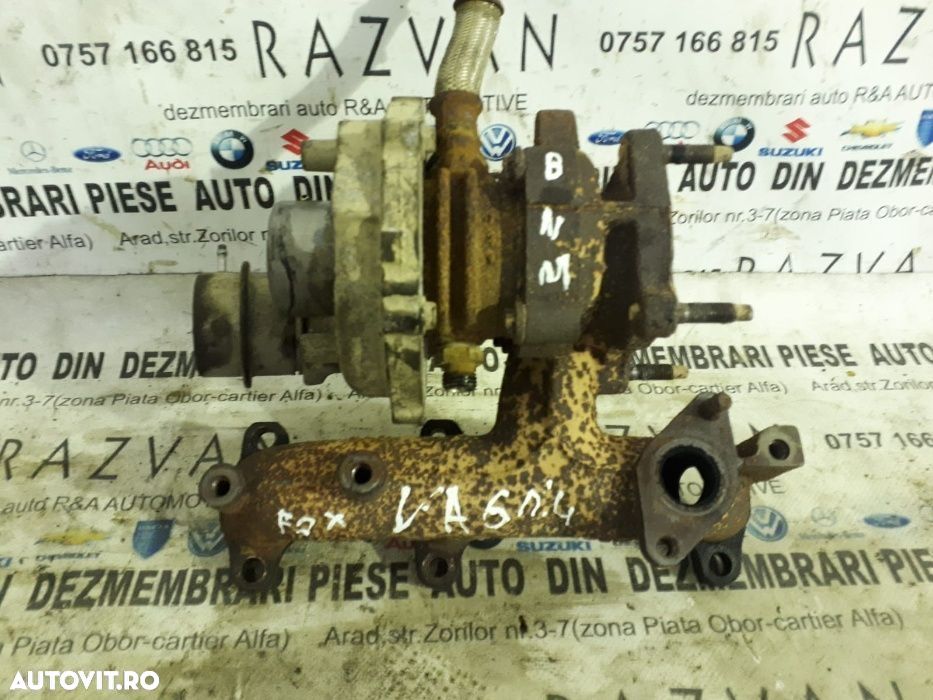 Turbo turbina VW Fox Polo Skoda Seat 1.4 tdi motor bnm cu garantie - 1