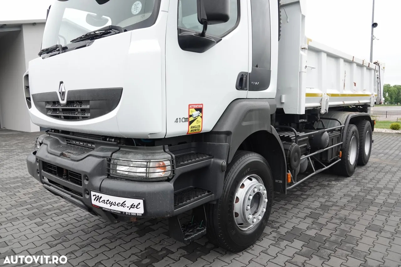 Renault KERAX 410 / 6x4 / 3-SIDE TIPPER / 2X HYDROBORTA / HYDROKLAPA / BORDMATIC / MANUAL / IMPORTAT - 14