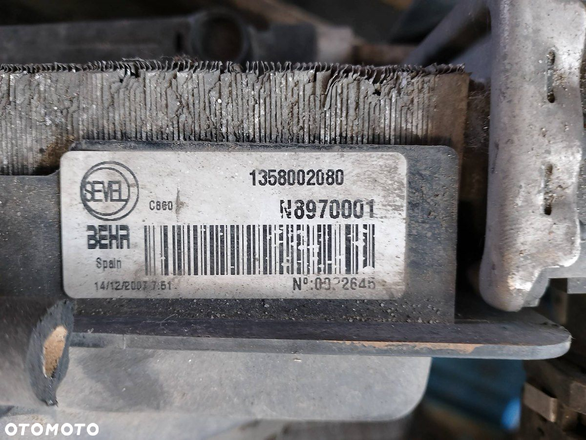 ZESTAW CHŁODNIC WODA KLIMA INTELCOOLER FIAT DUCATO III 1358002080 2.2 D - 2