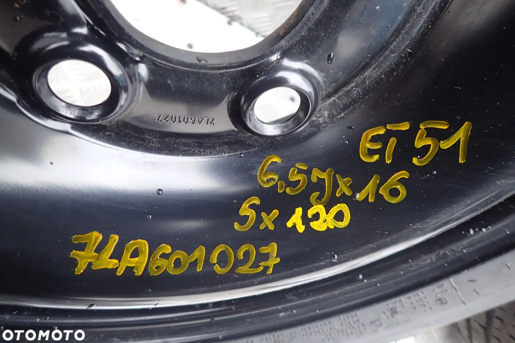 KOŁA FELGI STALOWE VW T5 T6 6,5JX16 ET 51 5X120 7LA601027 Z OPONAMI HANKOOK LATO 205/65/16C 4X8MM 2024ROK KOMPLET - 6
