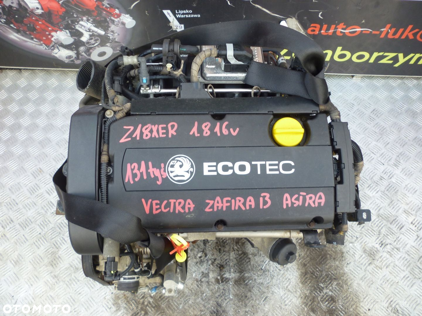 SILNIK OPEL VECTRA ASTRA ZAFIRA B 1.8 16V Z18XER 131 TYS - 2