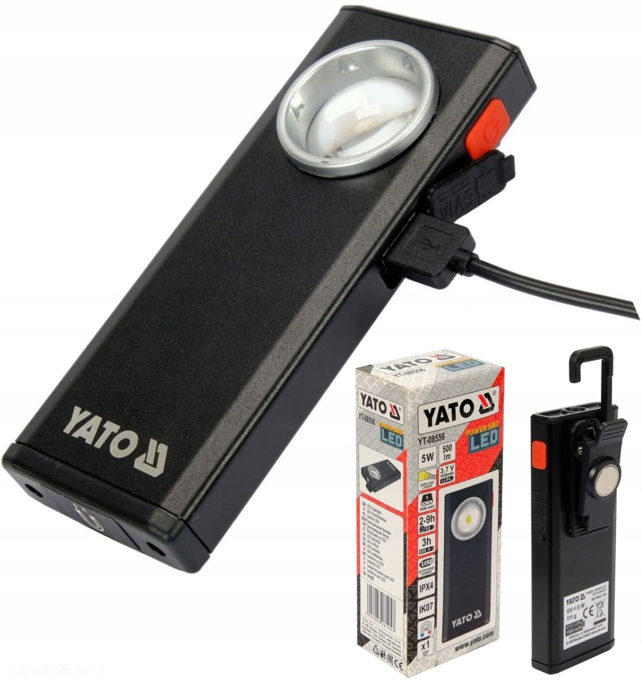 YATO LATARKA LAMPKA ROBOCZA 500LM LI-PO 3,7V 5W - 2