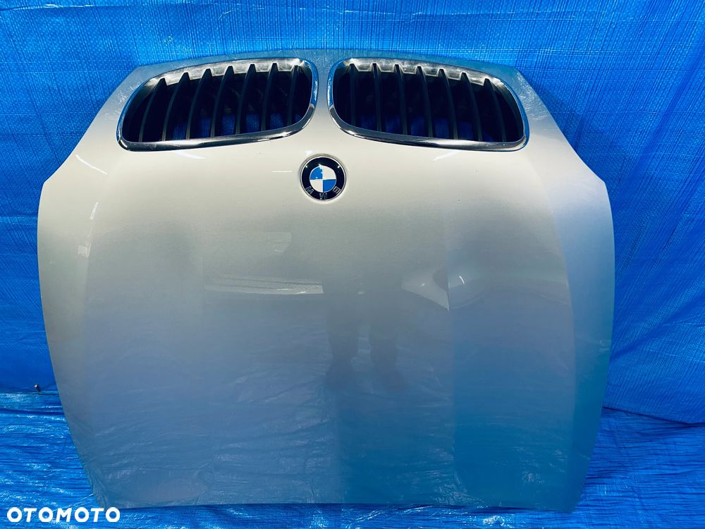 MASKA POKRYWA SILNIKA GRILL BMW X5 E70 X6 E71 LIFT ; SREBRNA LAKIER TITANSILBER 354/7 ORYGINAŁ - 12