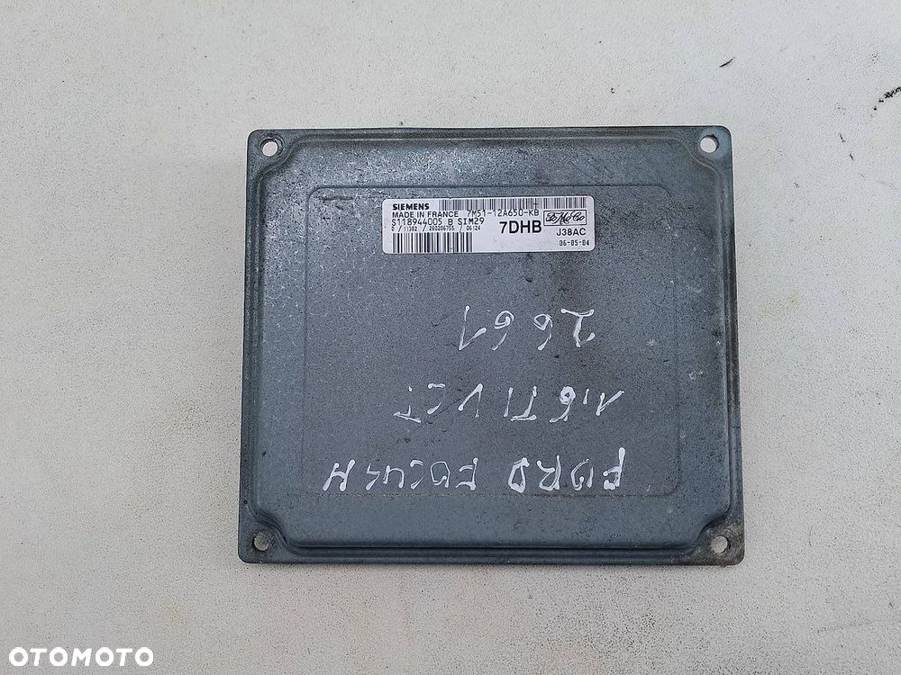 KOMPUTER, STEROWNIK FORD FOCUS II 7M51-12A650-KB S118944005 1.6 TI-VCT - 4