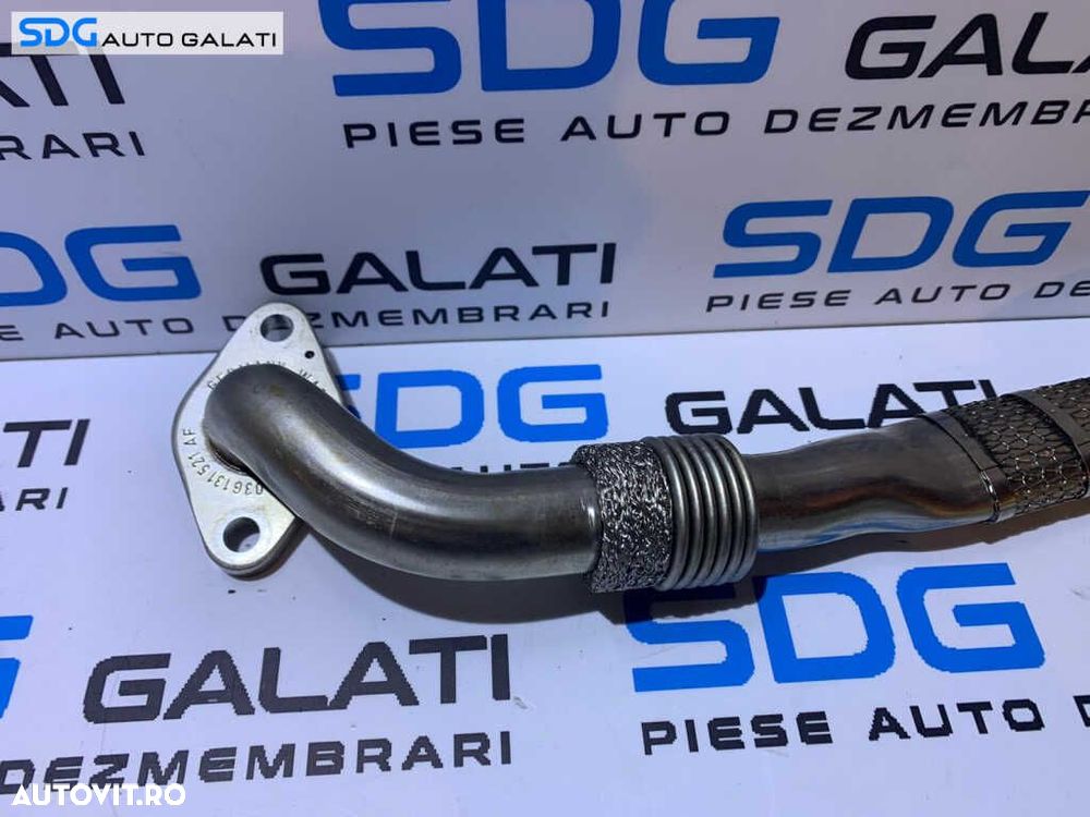 Teava Conducta Racitor Gaze Volkswagen Passat B6 1.9 TDI BKC BXE 2005 - 2010 Cod 03G131521AF [258M6] - 3