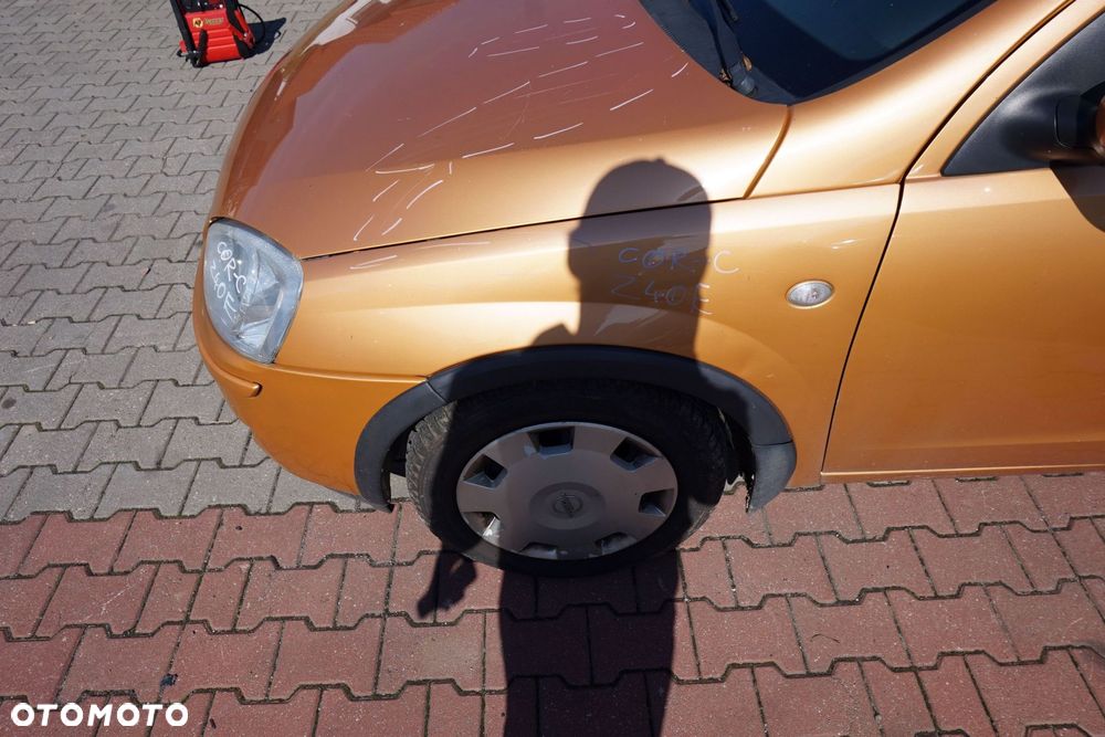 MASKA ZDERZAK BŁOTNIKI LAMPY CORSA C III Z40E  OPEL 1999-2003 ZŁOTY PRZÓD KOMPLETNY - 9