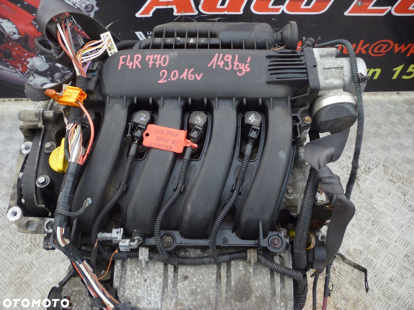 SILNIK RENAULT SCENIC 2.0 16V F4R 770 149 TYS - 2