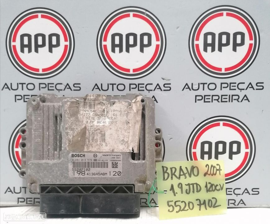 Centralina Fiat Bravo 2 1.9 MJET 120 CV referência 55207102. - 1