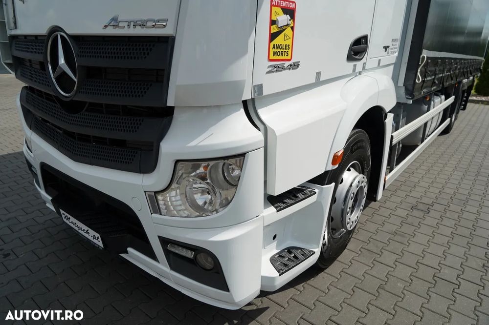 Mercedes-Benz ACTROS 2545 / CORTINĂ  8,8 m / DHOLLANDIA LIFT - 2.000 KG / PODEA REZISTENTĂ / PUNȚ DE DIRECȚIE / EURO 6 - 10