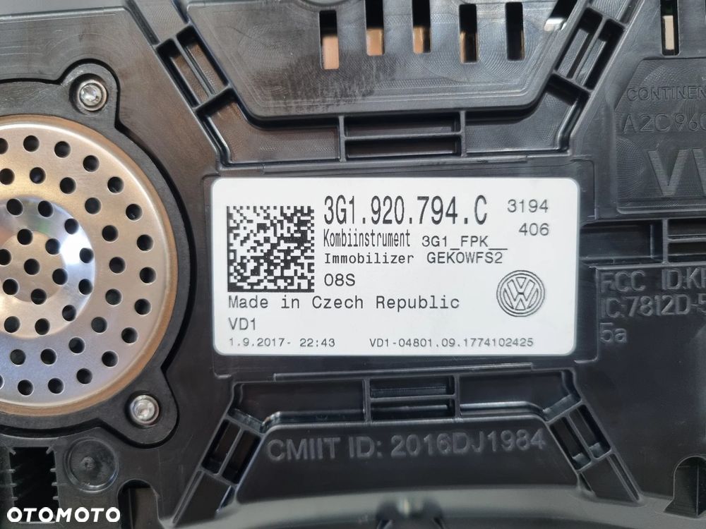VW PASSAT B8 ZEGARY LICZNIK VIRTUAL 3G1920794C EUROPA - 4