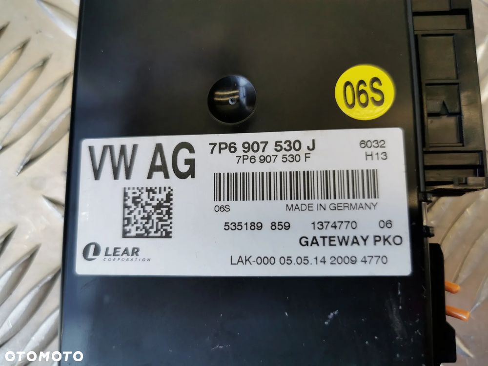 VW TOUAREG II 7P 10-18R STEROWNIK MODUŁ GATEWAY 7P6907530J 7P6907530 J - 3