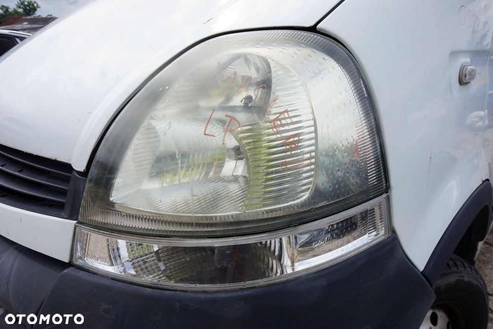 MASKA ZDERZAK BŁOTNIKI LAMPY MASTER II LIFT O389  RENAULT 2003-2010 BIAŁY PRZÓD KOMPLETNY - 16