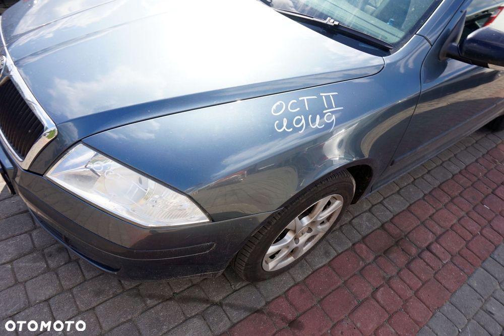 MASKA ZDERZAK BŁOTNIKI LAMPY OCTAVIA II 1Z5 9901 LV7F  SKODA 2004-2008 SZARY PRZÓD KOMPLETNY - 8