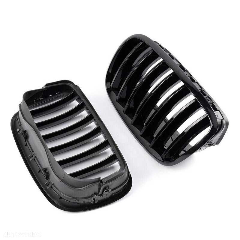 Grile Nari Negru Lucios BMW X5 X6 E70 E71, Capace Oglinzi, Produse NOI - 6
