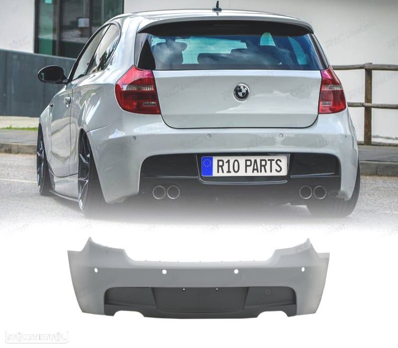 PARA-CHOQUES TRASEIRO BMW E81 E87 04-11 LOOK M PDC - 1