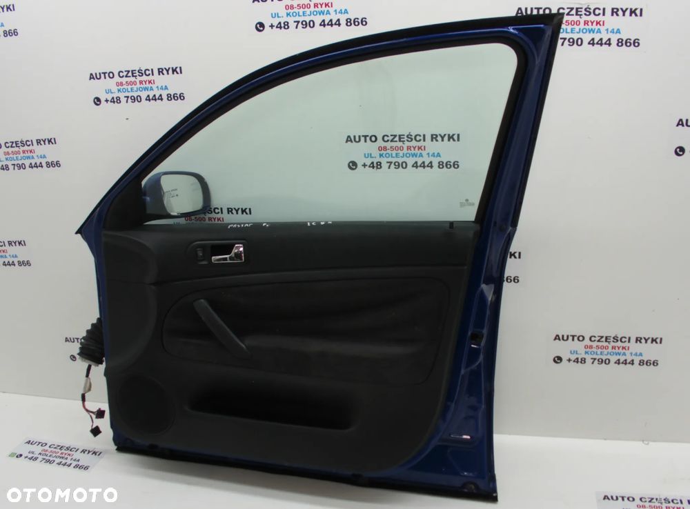 VW Passat B5 FL lift Drzwi Prawy Przód LC5X Lusterko Podnośnik szyba boczek zamek klamka - 7