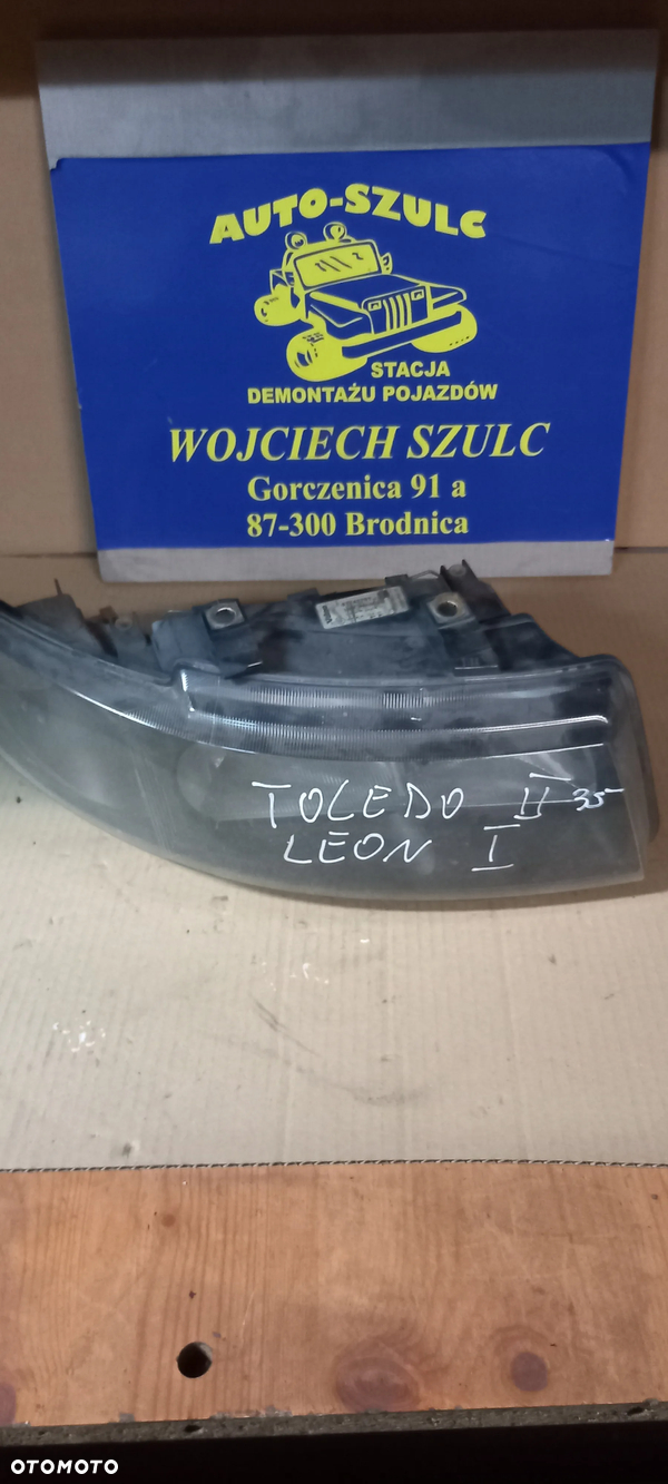 Lampa przód przednia prawa Seat Leon I / Toledo II