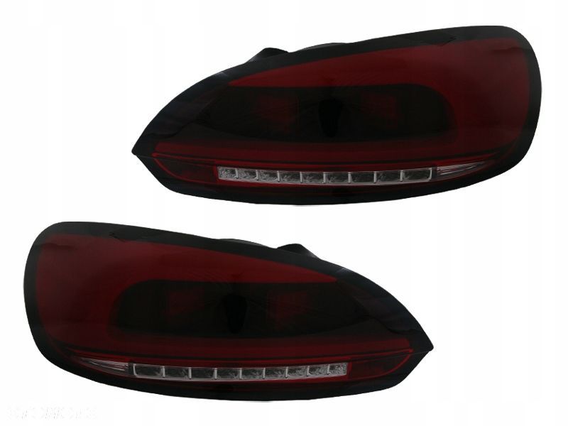 Lampy tylne L+R LED Bar Diodowe Tuning Red Smoke VW Scirocco 1k8 2008-2014 - 1