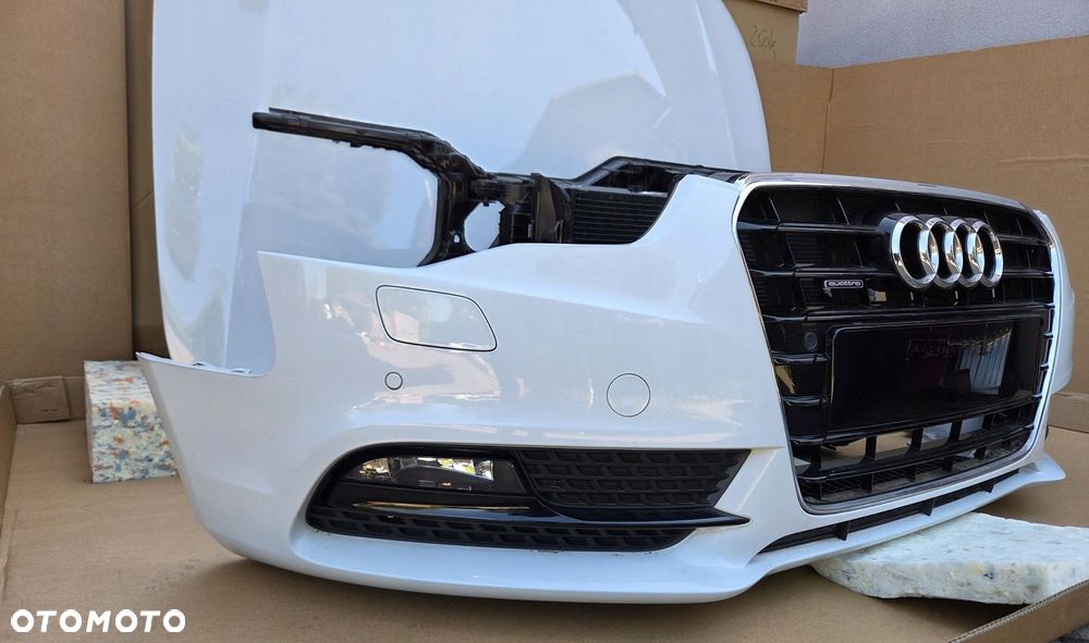 AUDI OE A5 8T LIFT LS9R PRZÓD ZDERZAK MASKA LAMPY BŁOTNIKI CHŁODNICE - 5